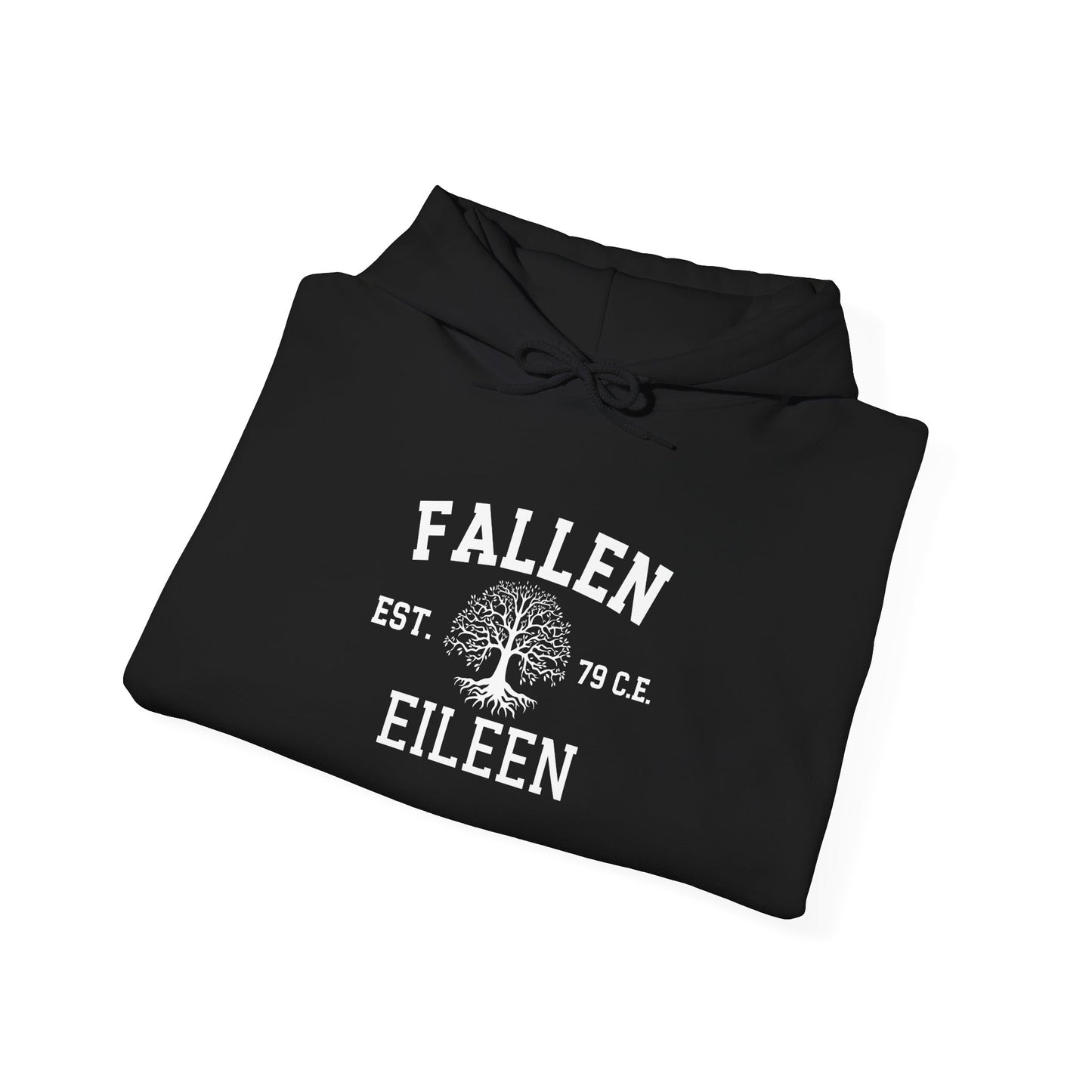 Fallen Eileen Unisex Heavy Blend™ Hooded Sweatshirt | Sin & Salvation Series | Est. 79 C.E. Tree of Life Emblem