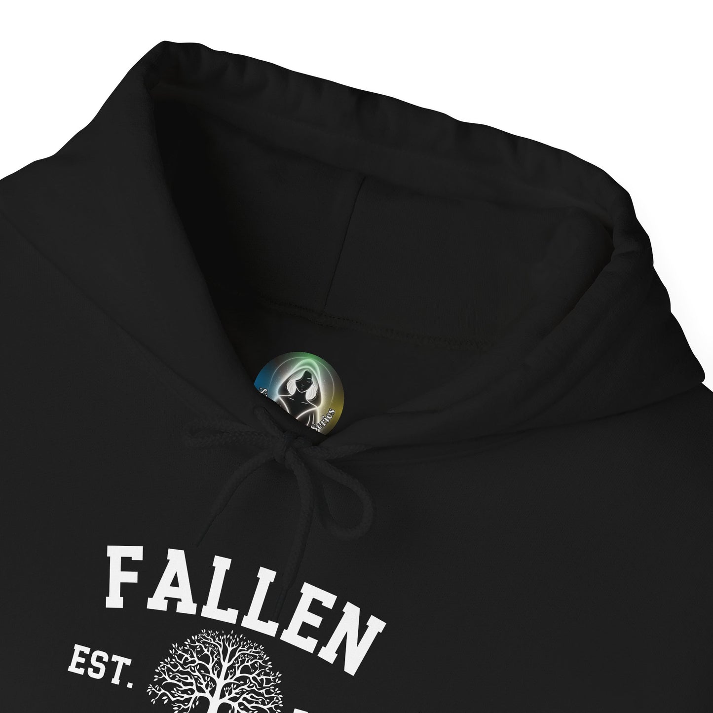 Fallen Eileen Unisex Heavy Blend™ Hooded Sweatshirt | Sin & Salvation Series | Est. 79 C.E. Tree of Life Emblem