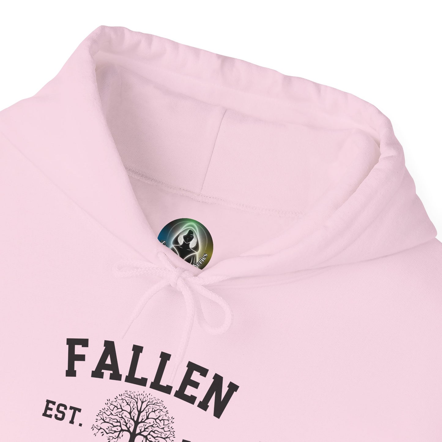 Fallen Eileen Unisex Heavy Blend™ Hooded Sweatshirt | Sin & Salvation Series | Est. 79 C.E. Tree of Life Emblem