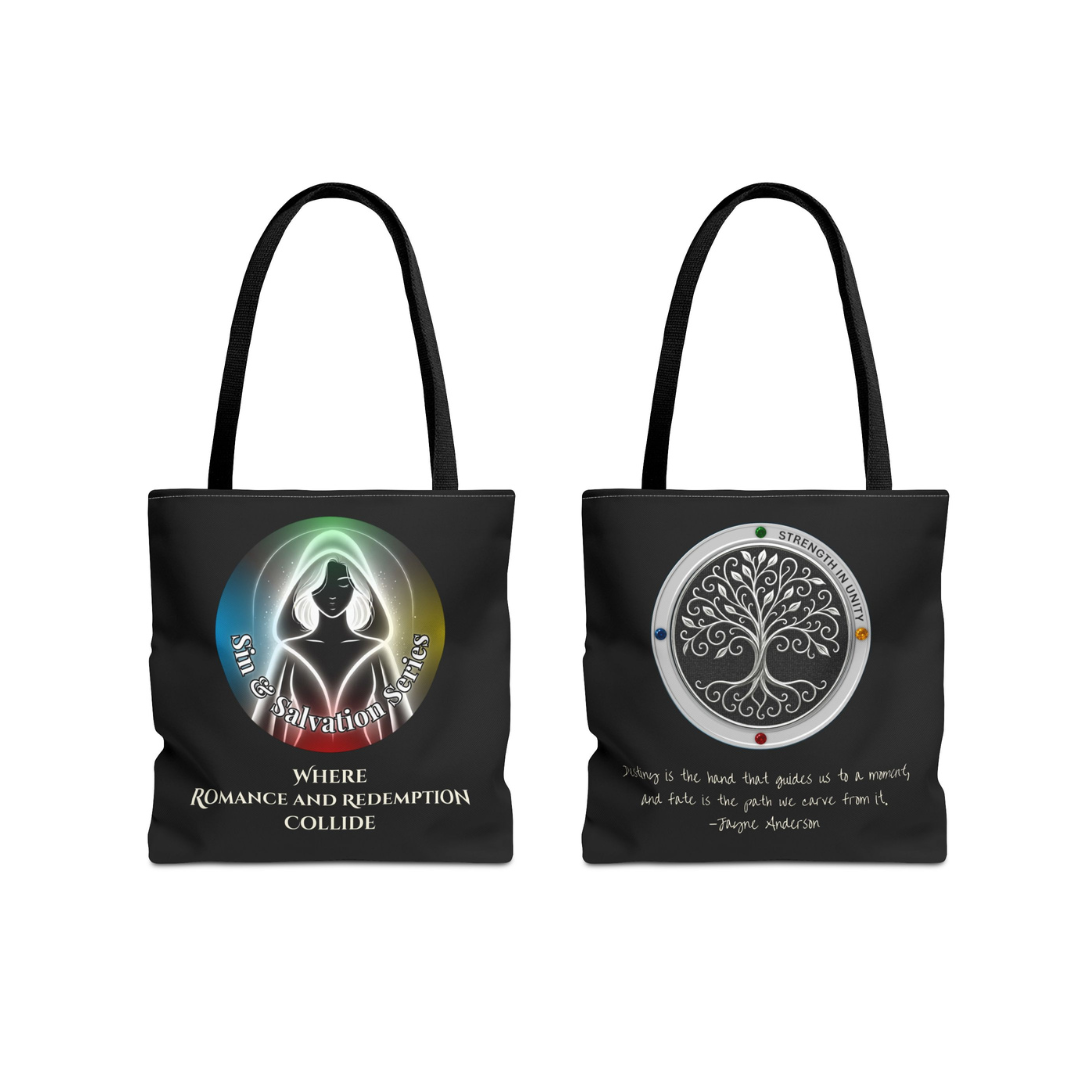 Eileen + Logo Double-Sided Tote—Tree of Life & Tagline Combo Bag