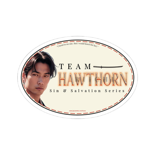 Team Hawthorn Kiss-Cut Sticker | I Bend to No One | Bold Bookish Sticker for Fantasy Romance Fans