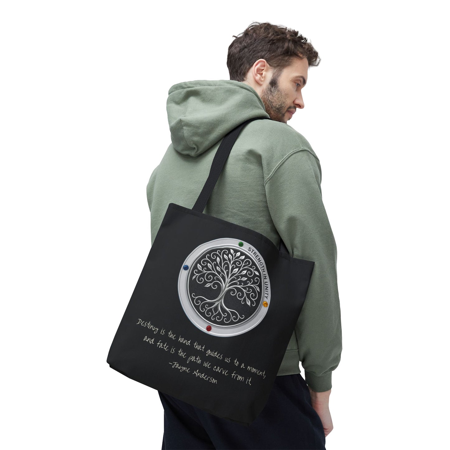 Eileen's Tree of Life Quote Tote Bag—Double-Sided Series Symbol Bag